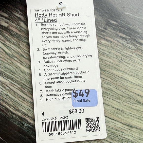 lululemon athletica Light Pink Athletic Shorts - Picture 2 of 3